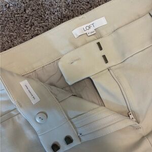 LOFT Light Cream Pants